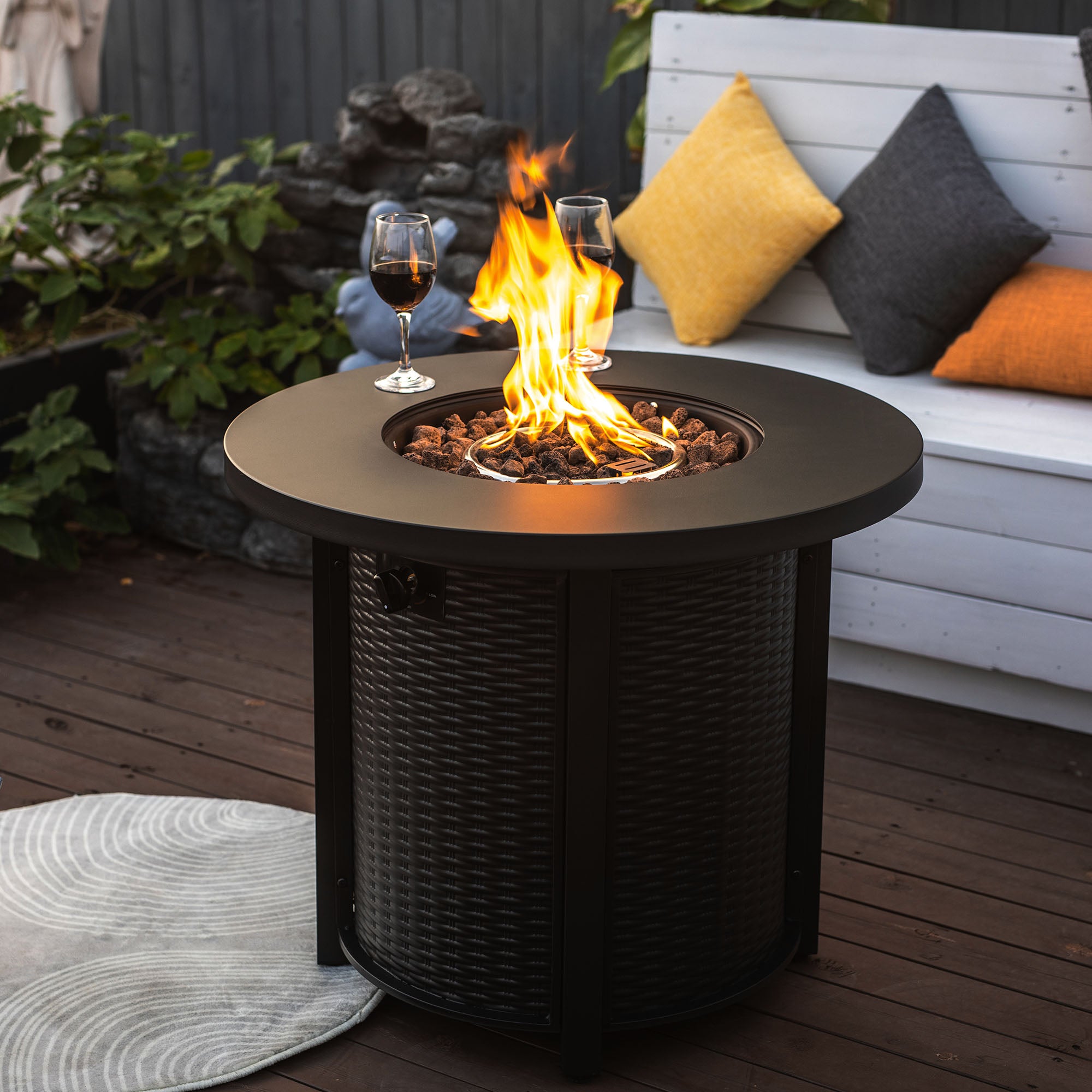 30" Propane Gas Fire Pit Table