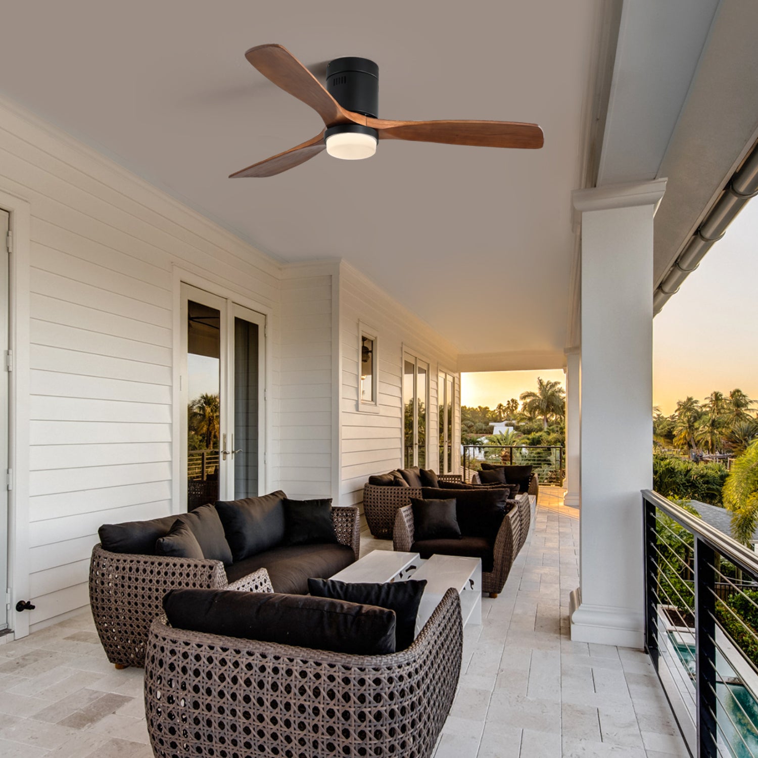 52 Inch Wooden Ceiling Fan