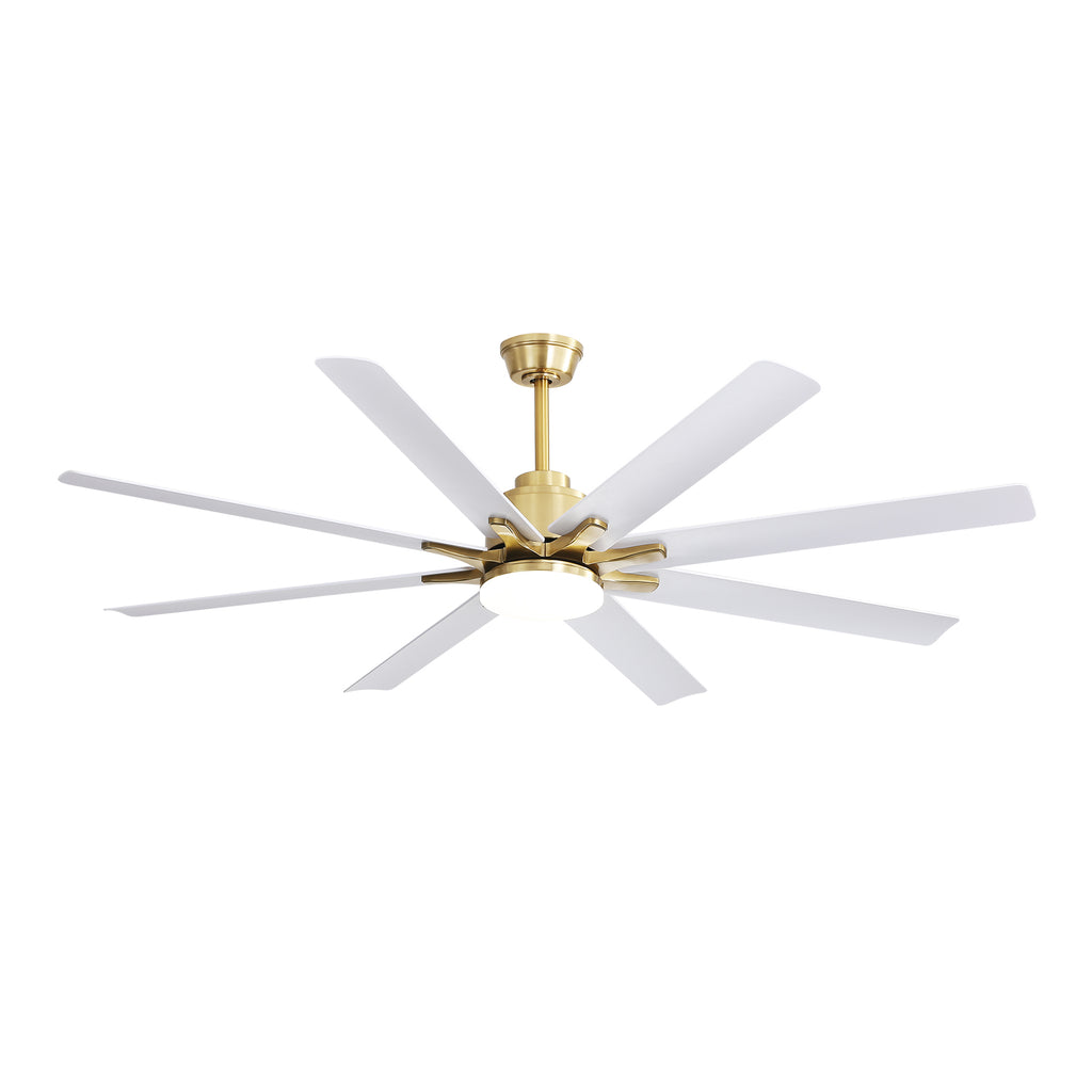 66 Inch Modern Smart Ceiling Fan With Dimmable Led Light 8