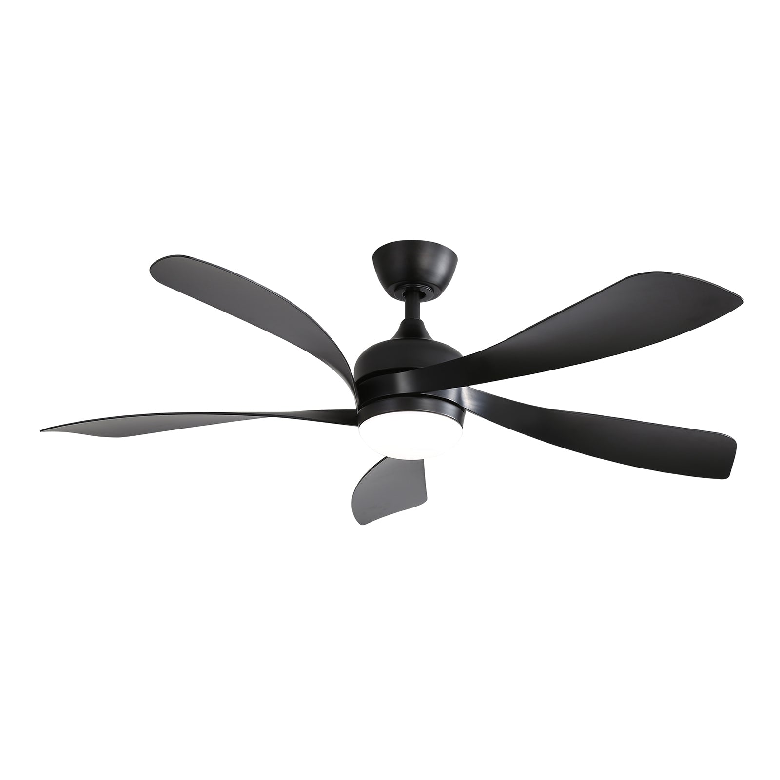 52 Inch Modern Ceiling Fan With 3 Color Dimmable 5 ABS