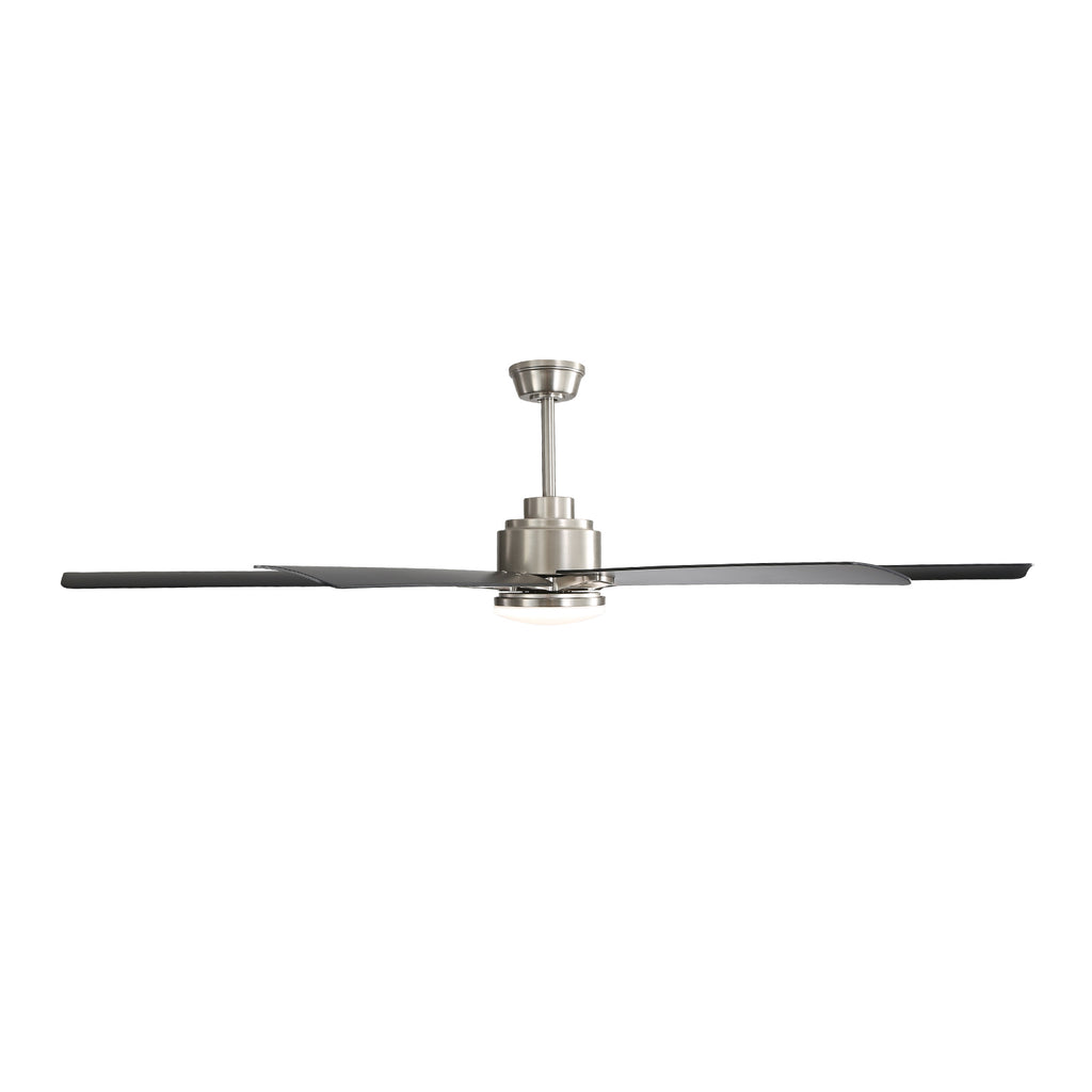 66 Inch Large Ceiling Fan With Dimmable Led Light 8 ABS