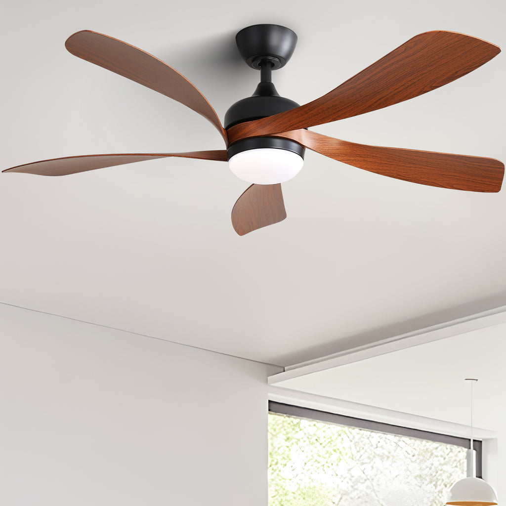 52 Inch Indoor Ceiling Fan With 3 Color Dimmable 5 ABS