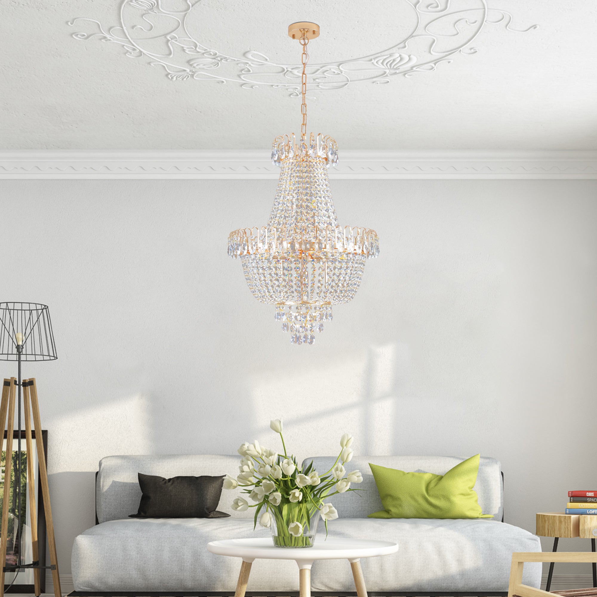 Gold Crystal Chandeliers