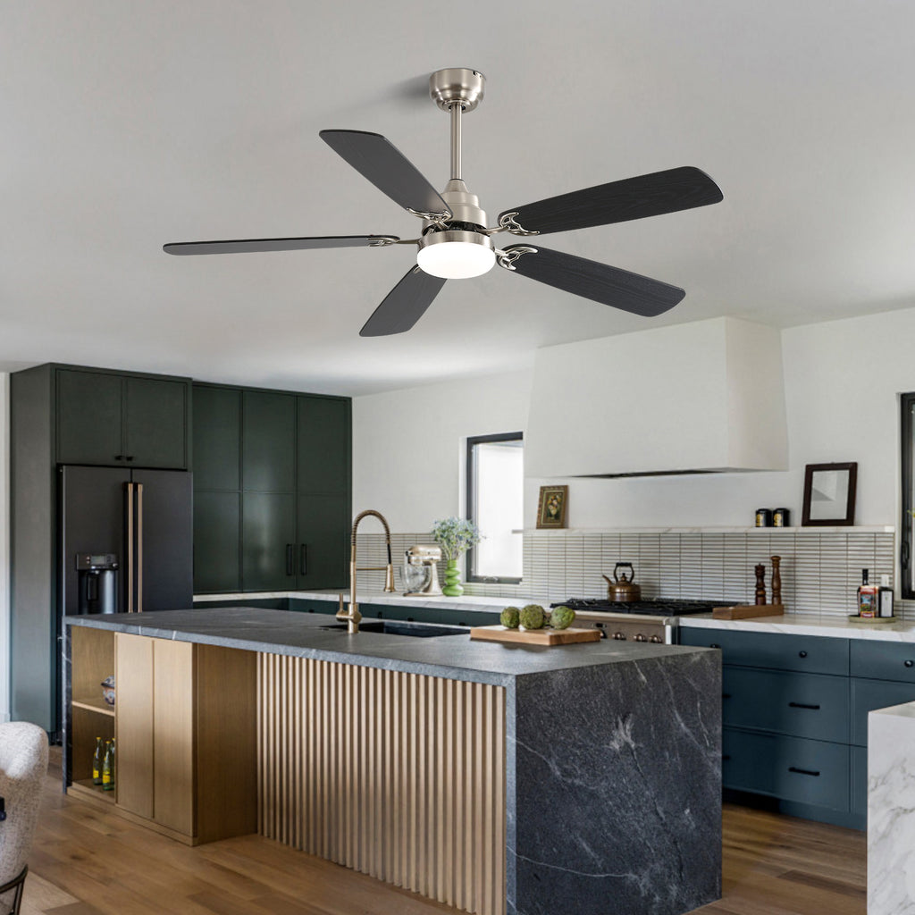Modern 52 Inch Led Ceiling Fan With 110V 6 Speed Wind 5