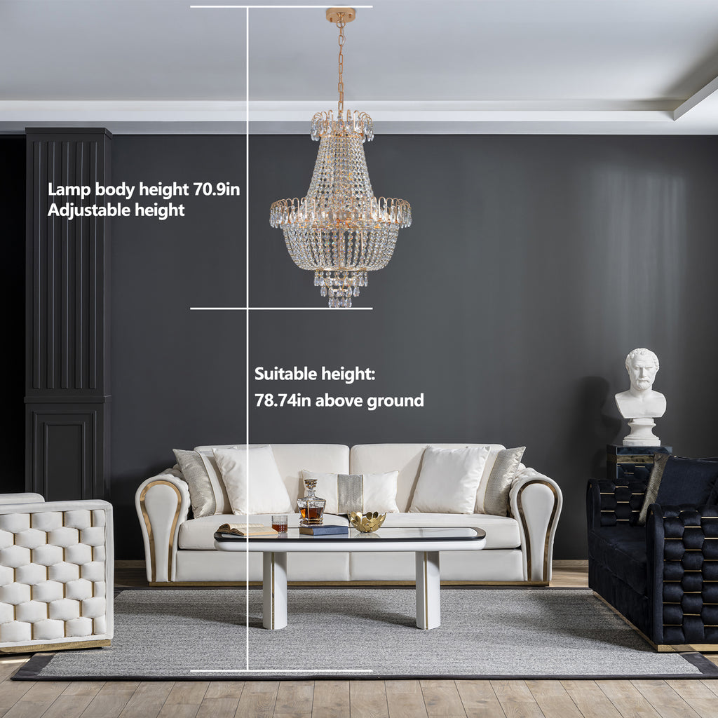 Gold Crystal Chandeliers