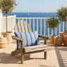Garden Lumbar Pillow with Stripes 30x60cm — Coastal Style