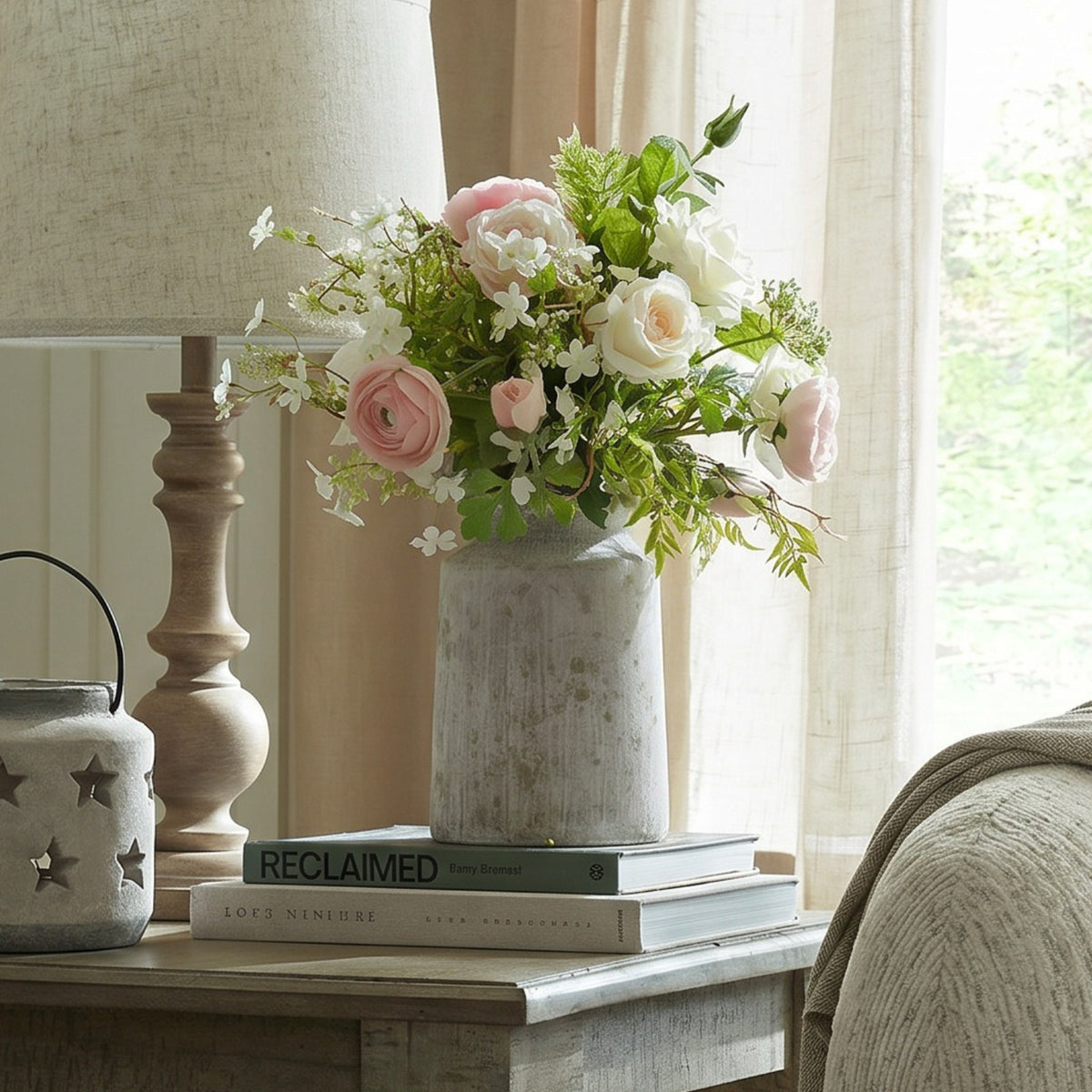Bloomville Urn Stone Vase — vase