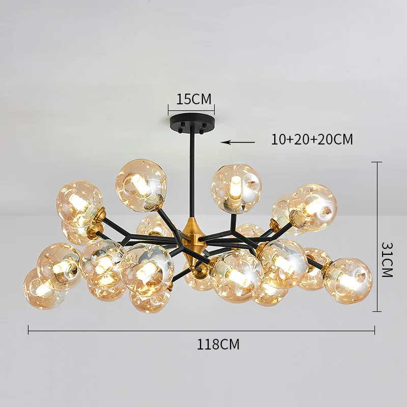 Spherical Glass Chandelier
