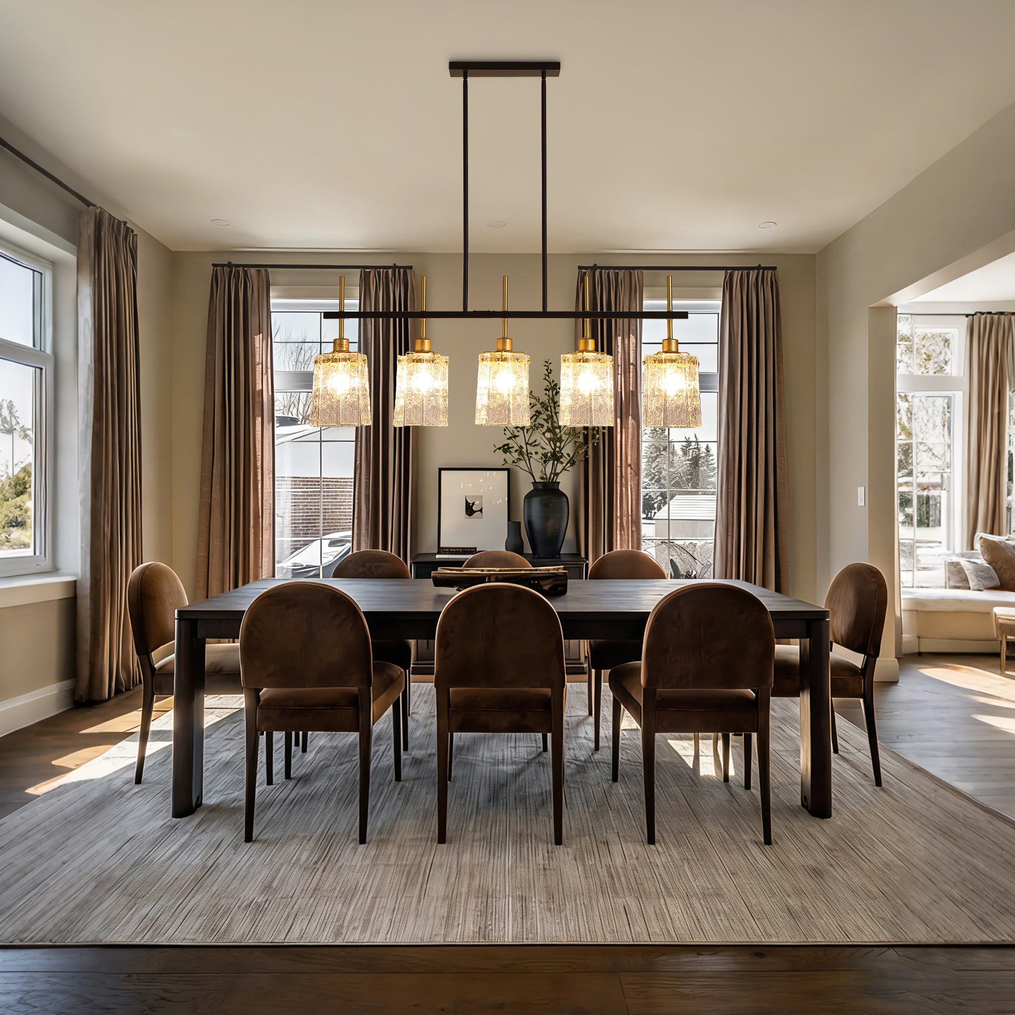 Farmhouse Chandelier 5-Light Dining Room Light Fixture
