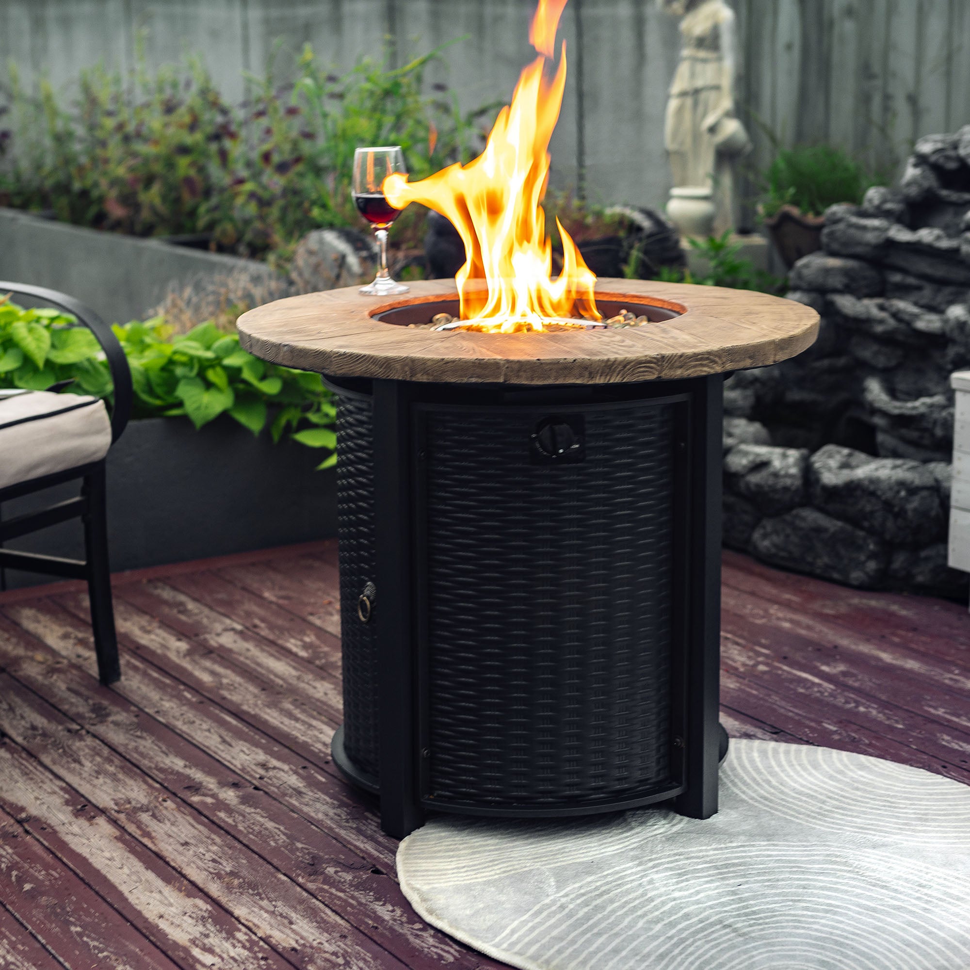 30" Propane Gas Fire Pit Table