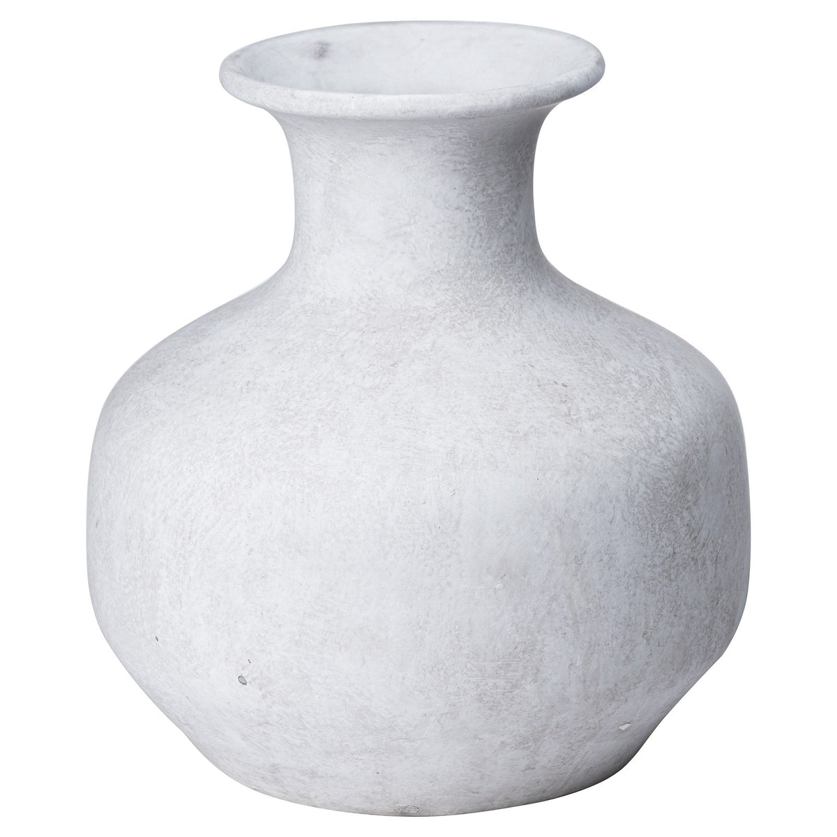 Darcy Squat Stone Vase — vase