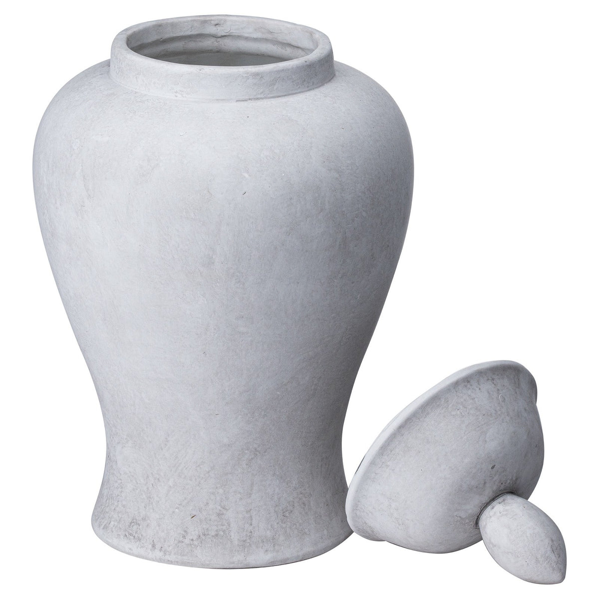 Darcy Large Stone Ginger Jar — vase