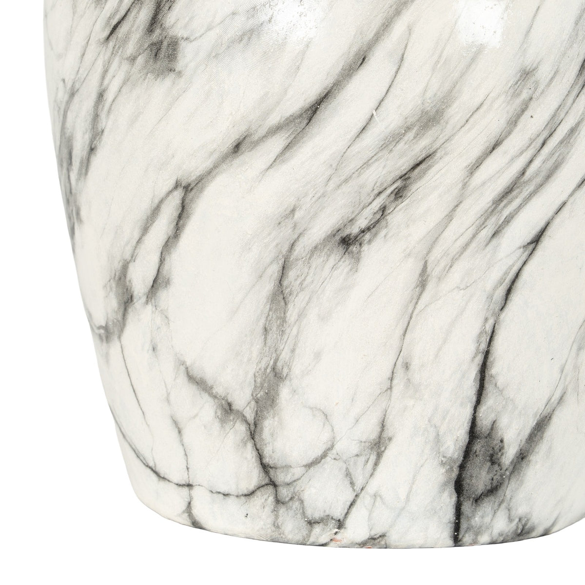 Marble Effect Ellipse Large Vase — vase
