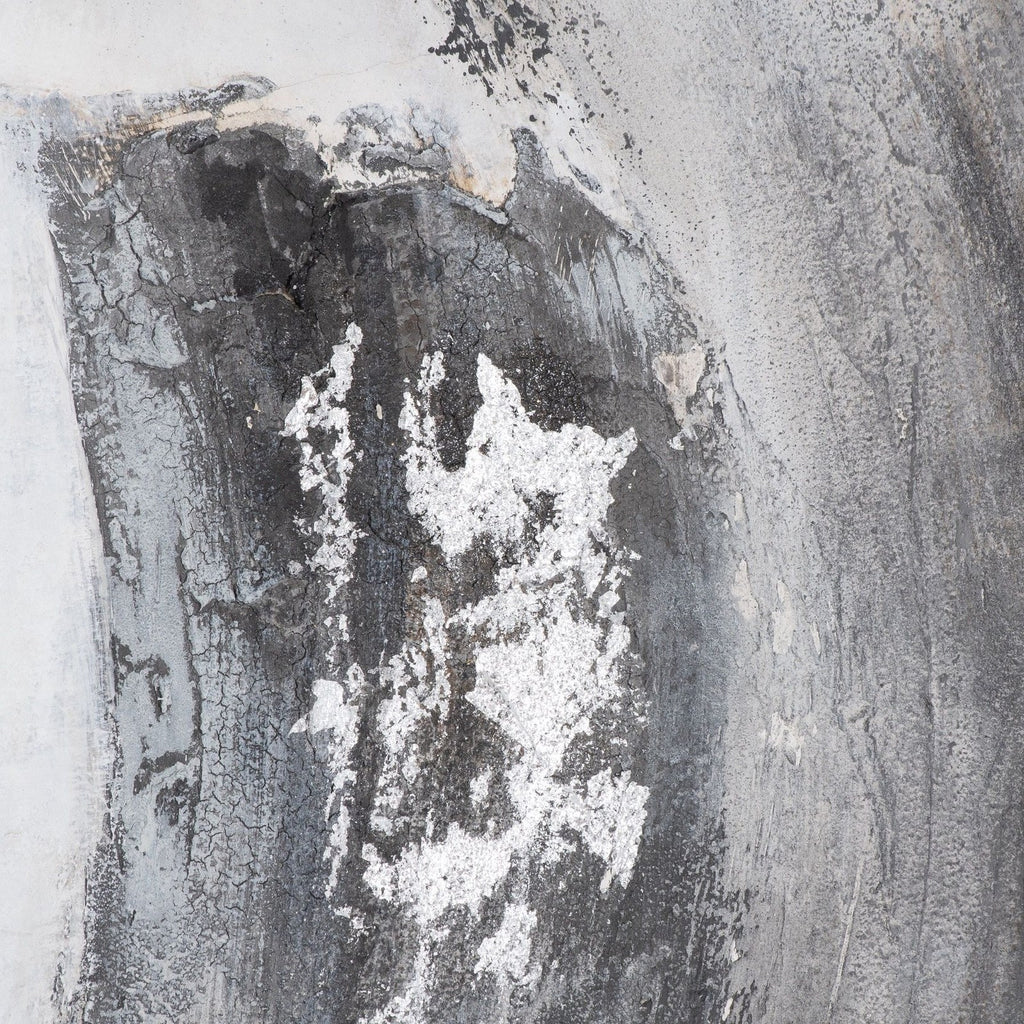 Galaxy Silver And Grey Hand Painted Canvas — wall art