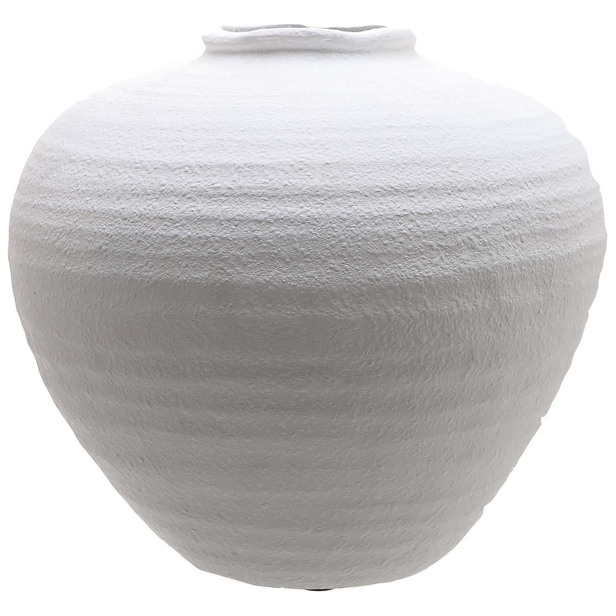 Regola Large Matt White Ceramic Vase — vase