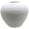 White Ceramic Vase 31.5cm — Flower Vase