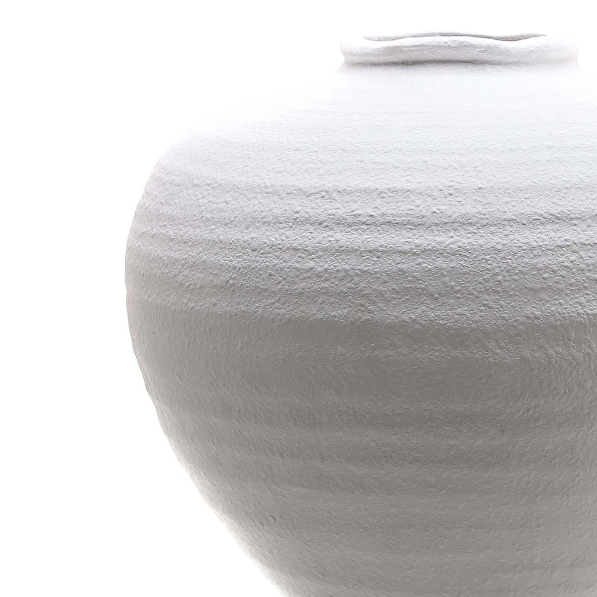 Regola Large Matt White Ceramic Vase — vase