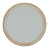 Antique White Round Mirror 120cm — Wall Mirror, Wood Frame