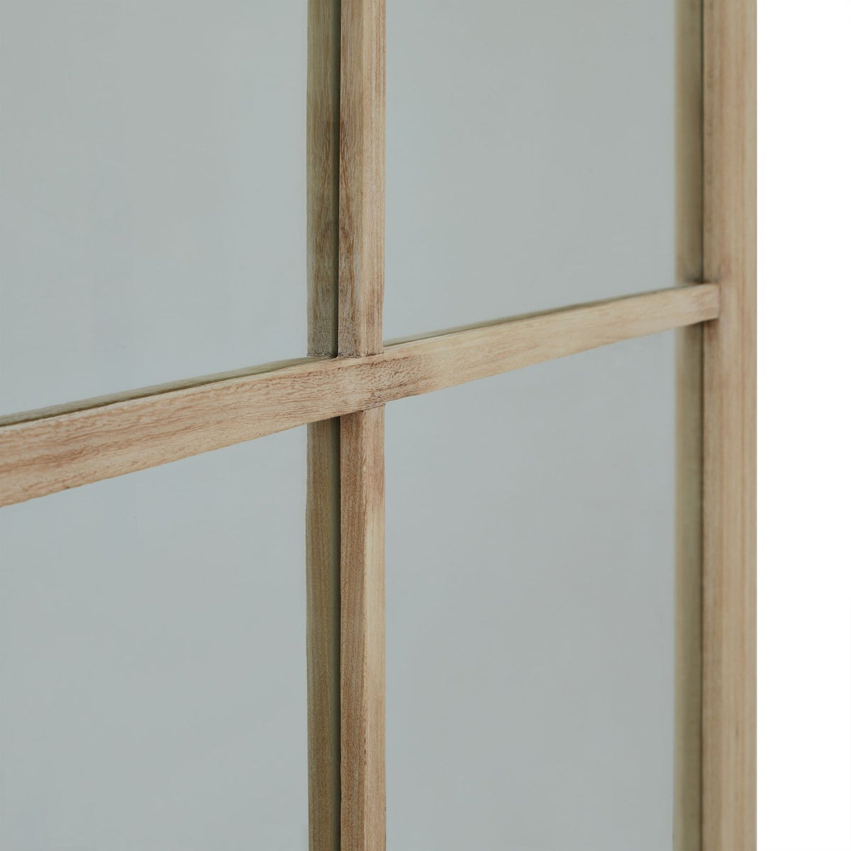 Washed Wood XL Window Mirror — mirror