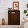 Farmhouse Fluted Sideboard, 2 Doors & Adjustable Shelf, Walnut