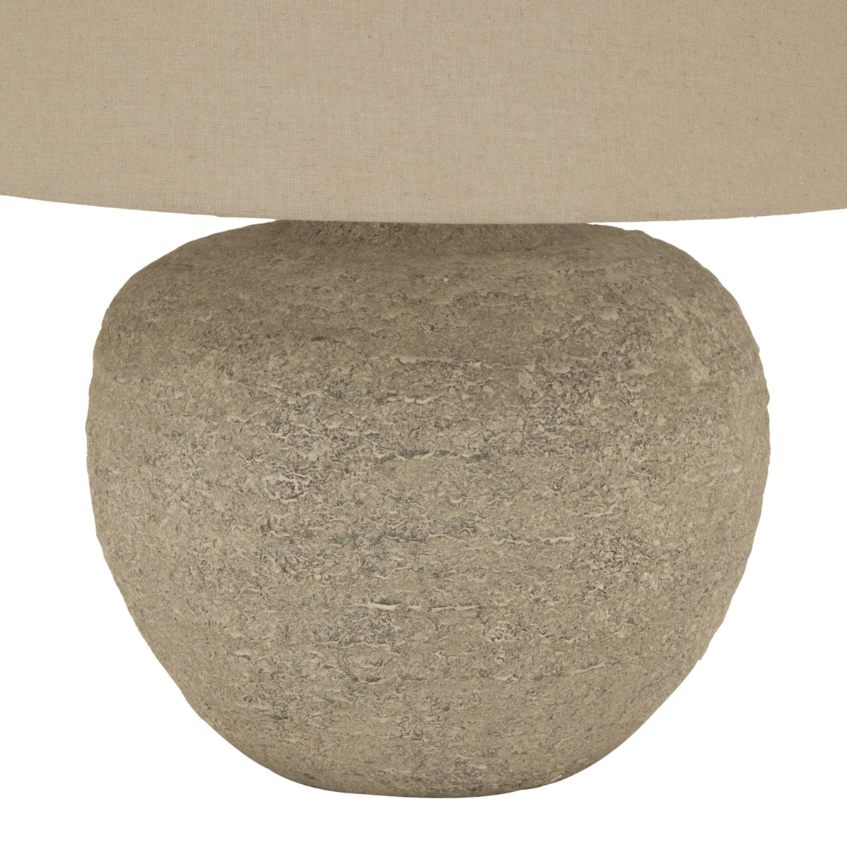 Small Grey Ceramic Table Lamp 40cm — Bedside Table Lamp, Tuscan