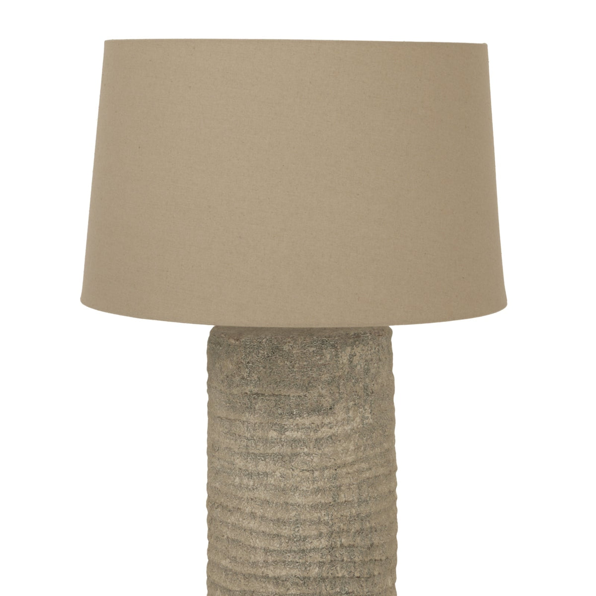 Grey Ceramic Table Lamp 83cm — Living Room Table Lamp, Tuscan
