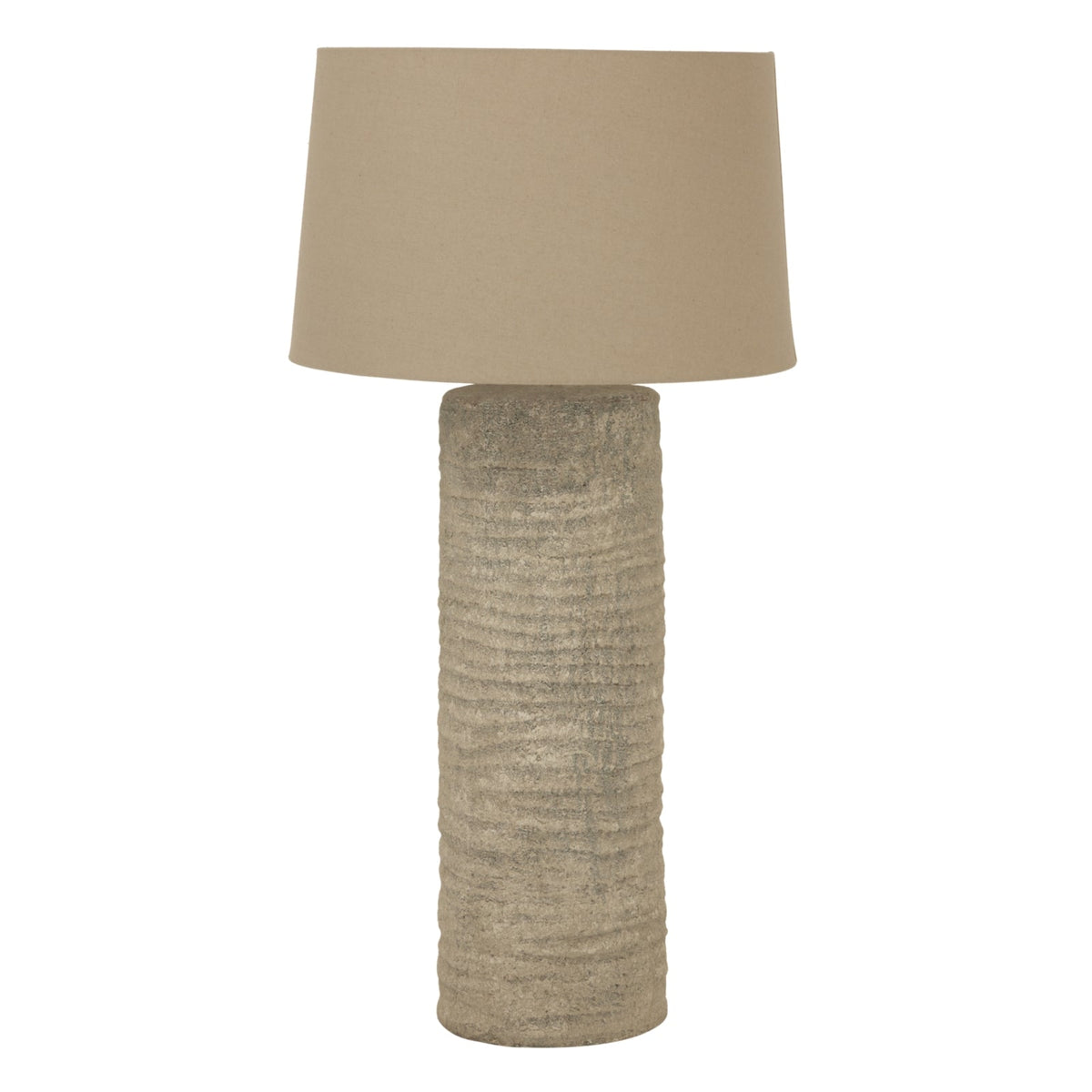 Grey Ceramic Table Lamp 83cm — Living Room Table Lamp, Tuscan