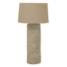 Grey Ceramic Table Lamp 83cm — Living Room Table Lamp, Tuscan