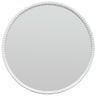 Brown Mirror 76cm — Wall Mirror, Beaded Frame, Wood Frame