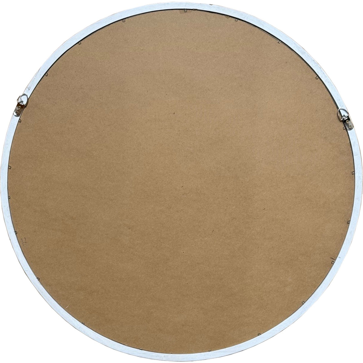 Washed Wood Framed Beaded Mirror — mirror