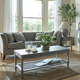 Grey Serene Side Table — 1 Drawer Living Room Side Table, Wood