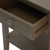 Grey Serene Side Table — 1 Drawer Living Room Side Table, Wood