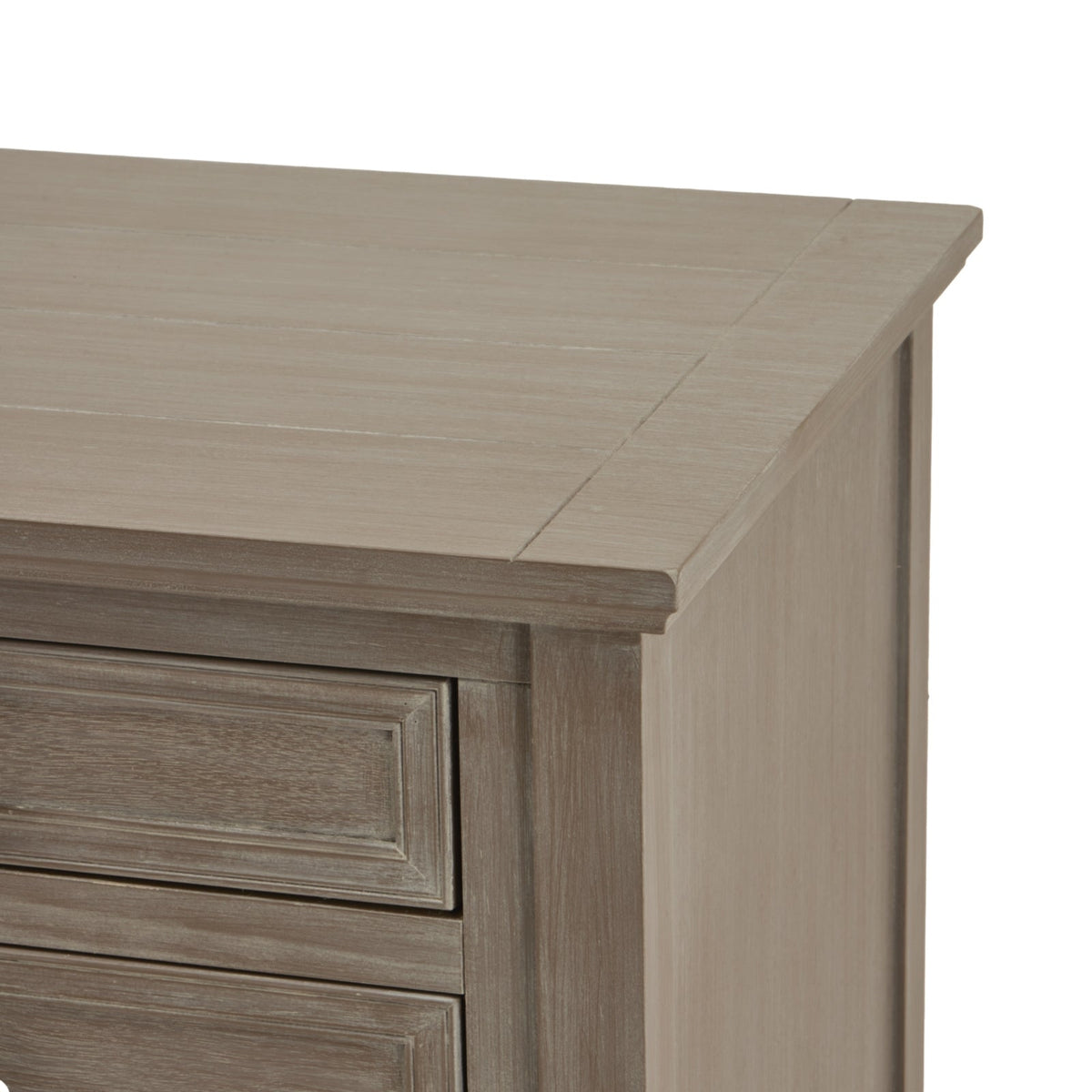 Grey Bedside Table — 3 Drawer Bedside Nightstand, Wood