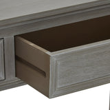 Grey Serene Console Table — 2 Drawer Hallway Table, Wood