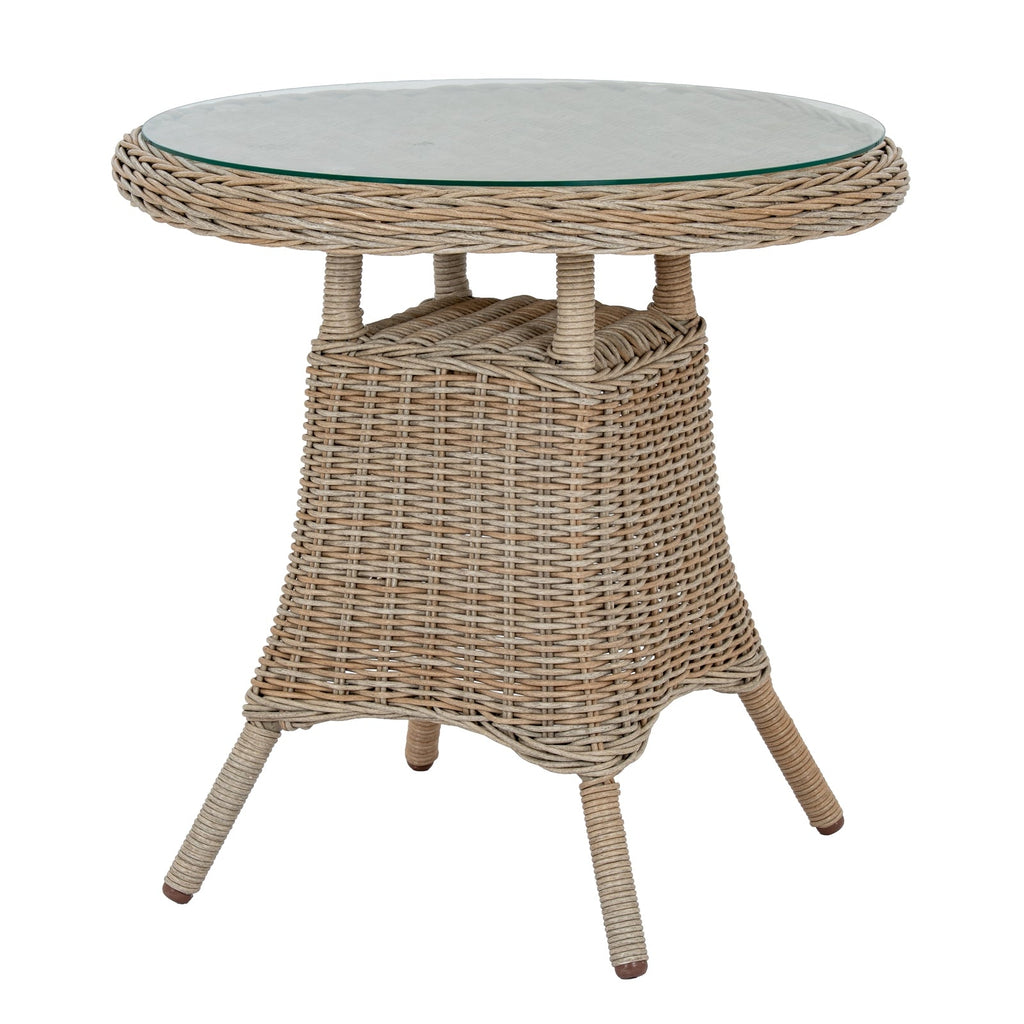 Amalfi Collection Outdoor Bistro Table With Wood