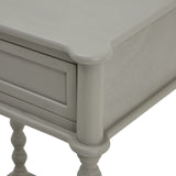 Grey Camden Side Table — 1 Drawer Living Room Side Table, Wood