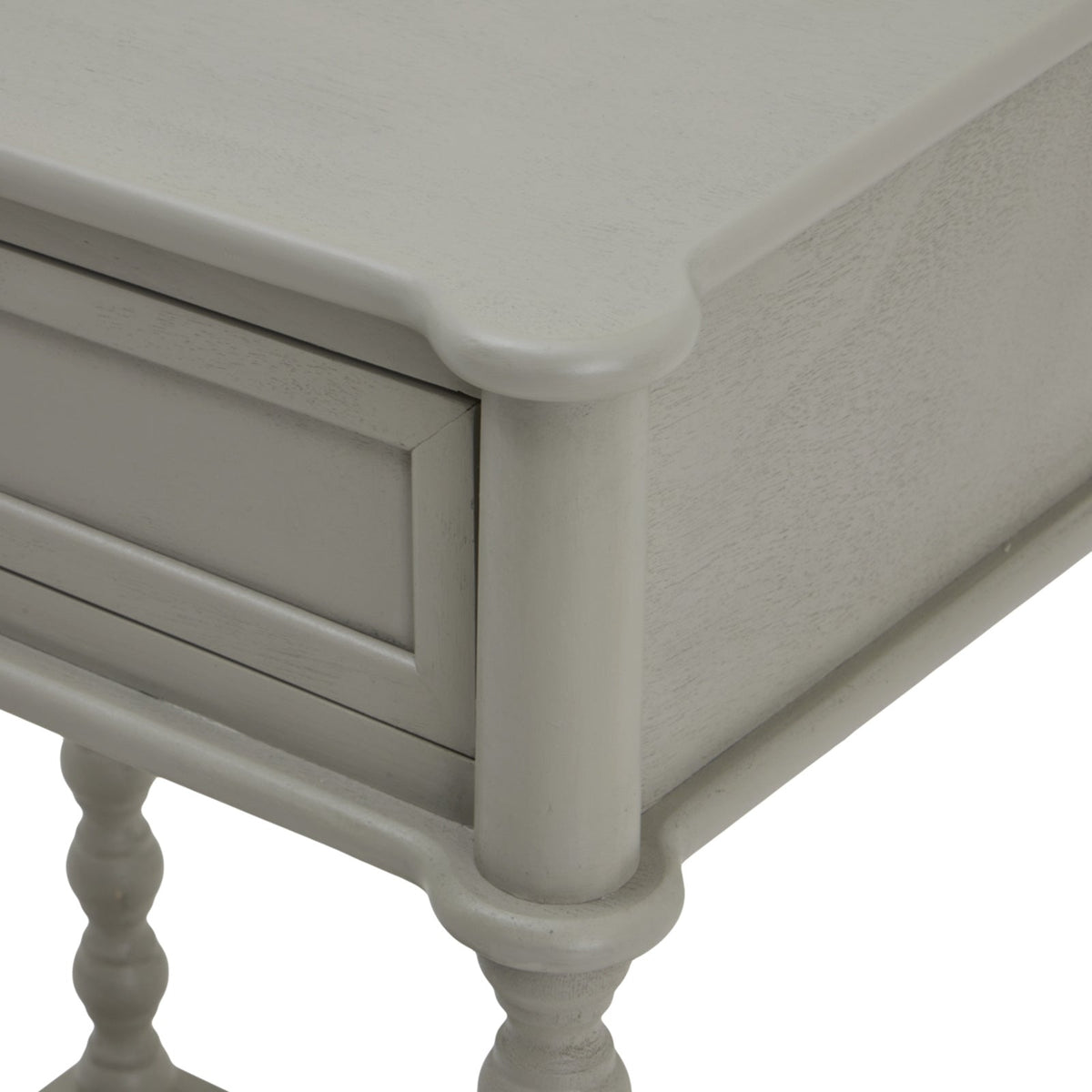 Grey Camden Side Table — 1 Drawer Living Room Side Table, Wood