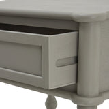 Grey Camden Side Table — 1 Drawer Living Room Side Table, Wood