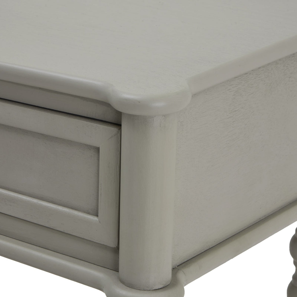 Grey Camden Console Table — 2 Drawer Hallway Table, Wood