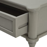 Grey Camden Console Table — 2 Drawer Hallway Table, Wood