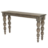 Brown Console Table — Hallway Table, Wood