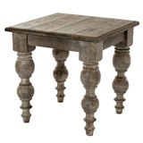 Brown Side Table 60cm — Living Room Side Table, Wood, 60cm Tall
