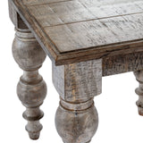 Brown Side Table 60cm — Living Room Side Table, Wood, 60cm Tall