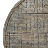 Brown Round Side Table 60cm — Living Room Side Table, Wood, 60cm Tall