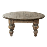Brown Round Coffee Table — Living Room Coffee Table, Wood