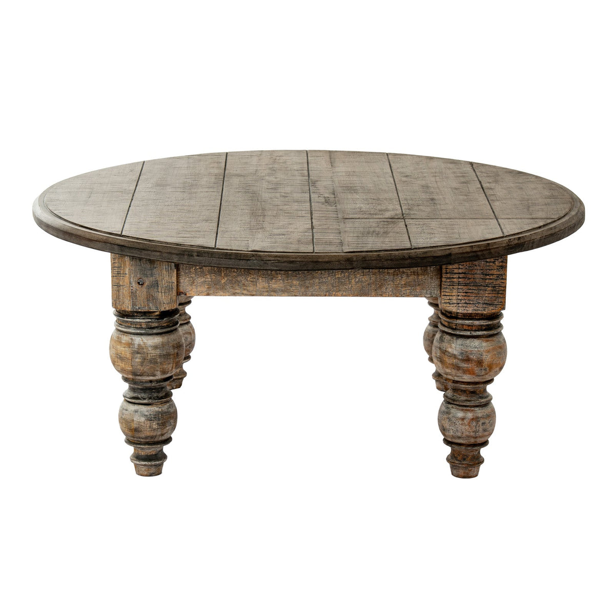 Brown Round Coffee Table — Living Room Coffee Table, Wood