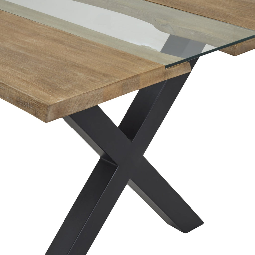 Live Edge Collection Light Acacia River Dining