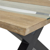 Live Edge Light Acacia River Coffee Table — coffee table