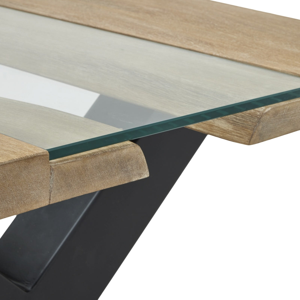 Live Edge Light Acacia River Coffee Table — coffee table
