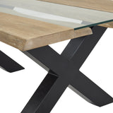 Live Edge Light Acacia River Coffee Table — coffee table